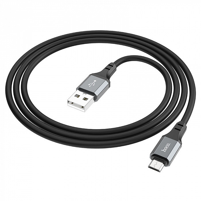 HOCO X86 Micro Spear X86 MICRO USB (m) - micro-USB (m), 1м, черный
