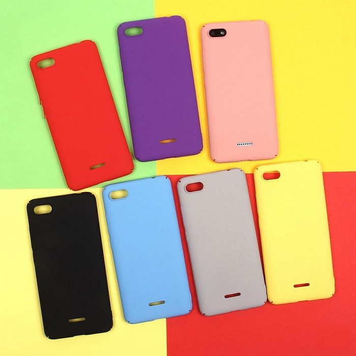 Панель Soft Touch для Xiaomi Redmi 6A голубой (010659)