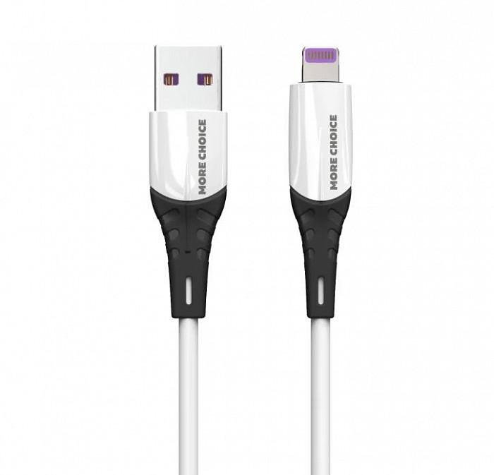MORE CHOICE K35i USB 2.4A для Lightning 8-pin силикон - 1м White (4620202550026)