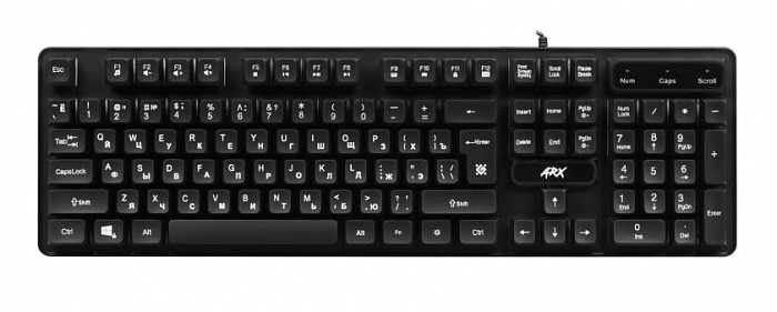 DEFENDER Arx GK-196L черный/прозр.радуж (45186)
